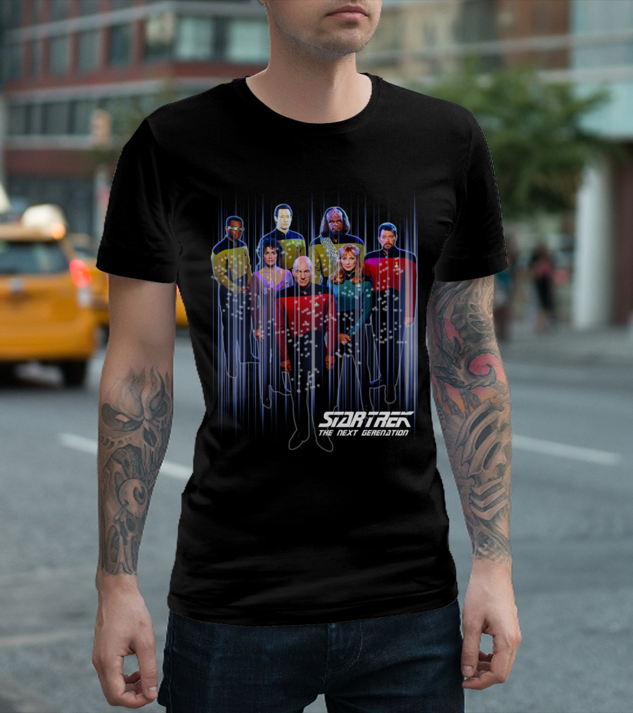 Star Trek The Next Generation Crew Portrait 11 Characters T-Shirt