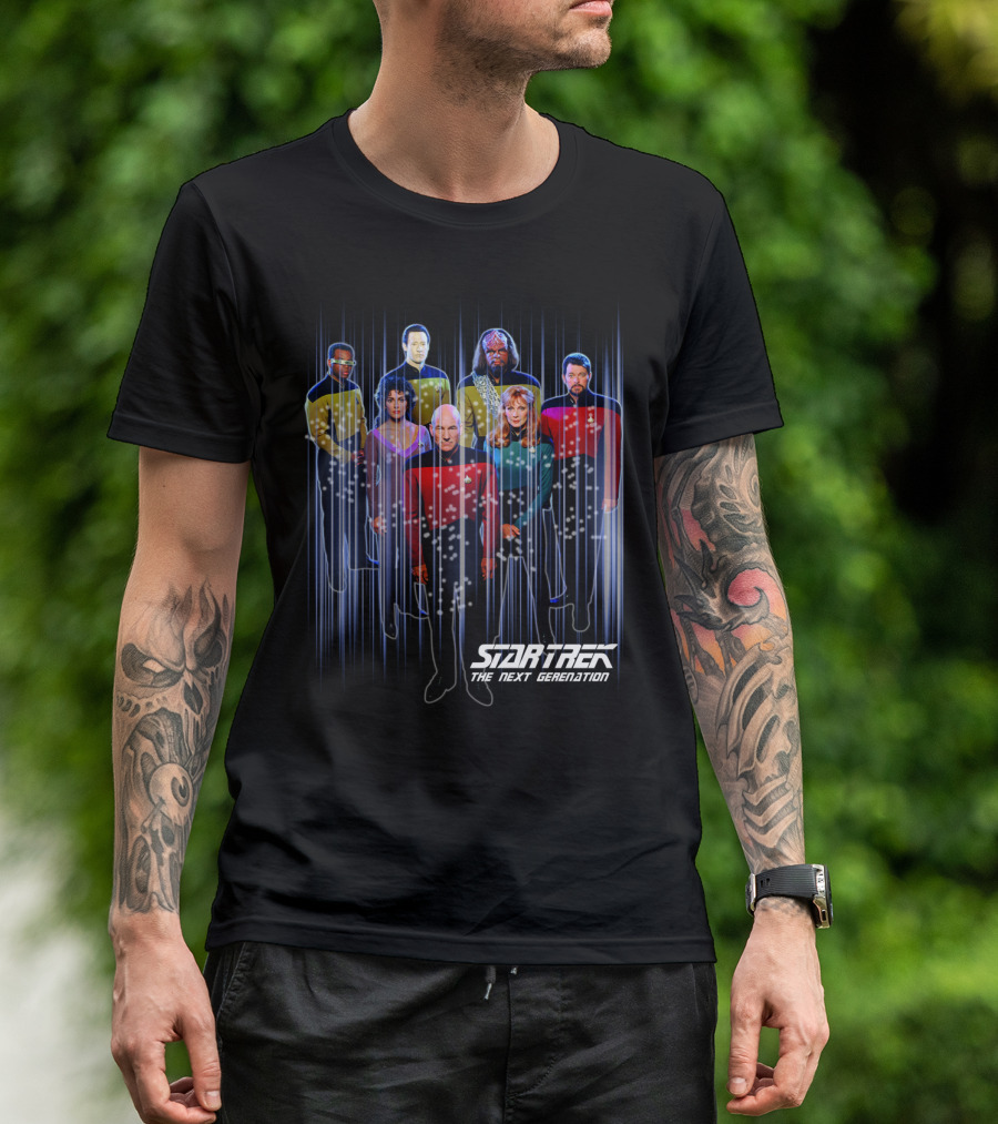 Star Trek The Next Generation Crew Portrait 11 Characters T-Shirt