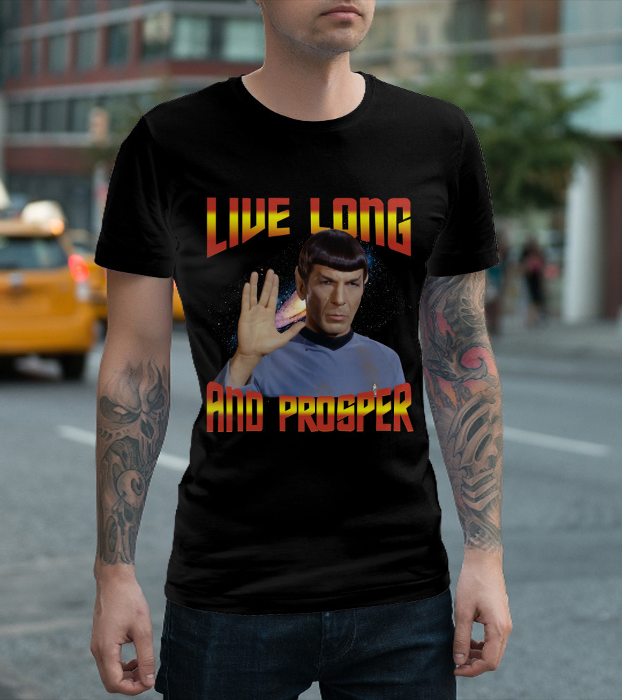 13 Star Trek Spock Live Long And Prosper Hand Gesture T-Shirt