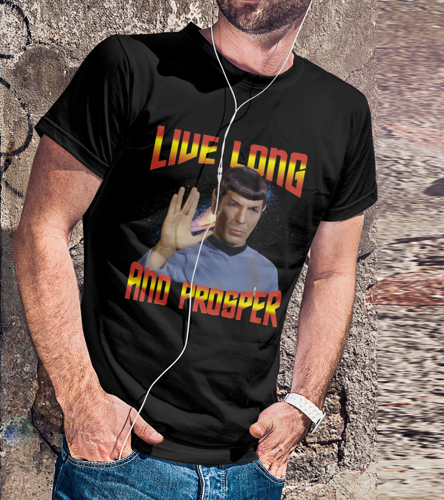 13 Star Trek Spock Live Long And Prosper Hand Gesture T-Shirt