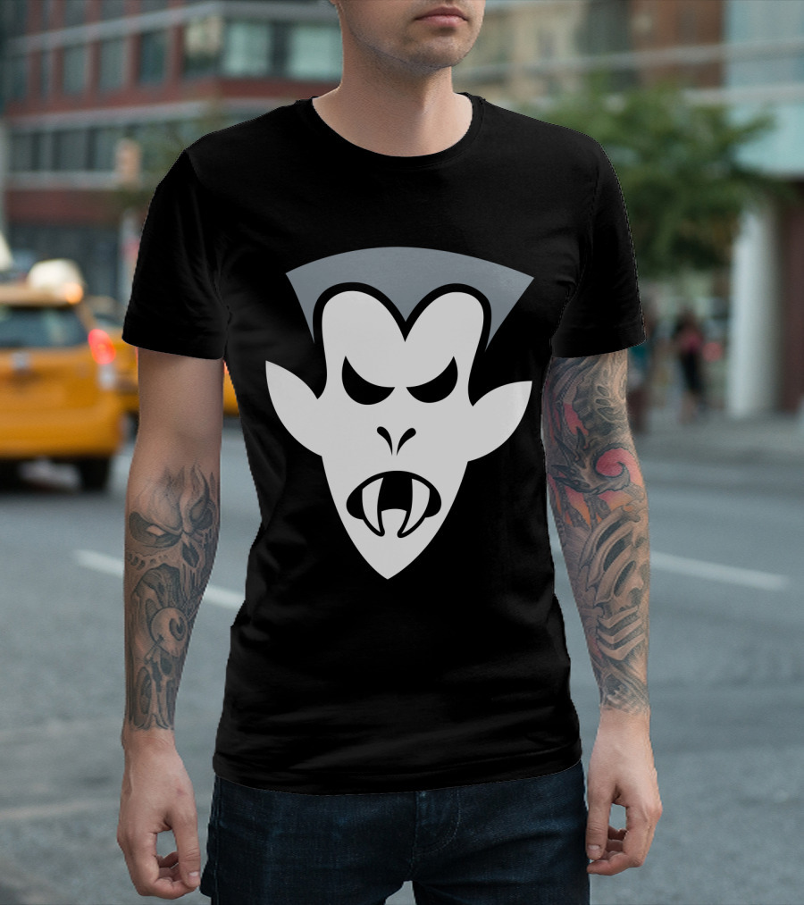 Halloween Angry Vampire Face T-Shirt