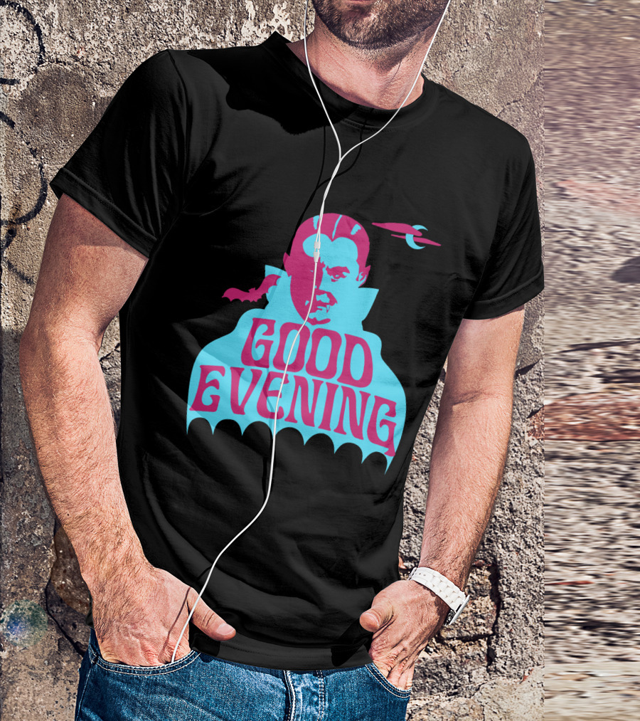 Good Evening Dracula Vampire MoonBat Iconic T-Shirt