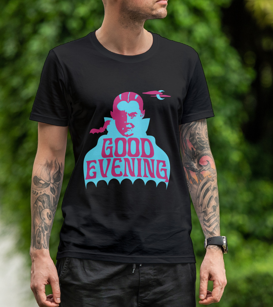 Good Evening Dracula Vampire MoonBat Iconic T-Shirt