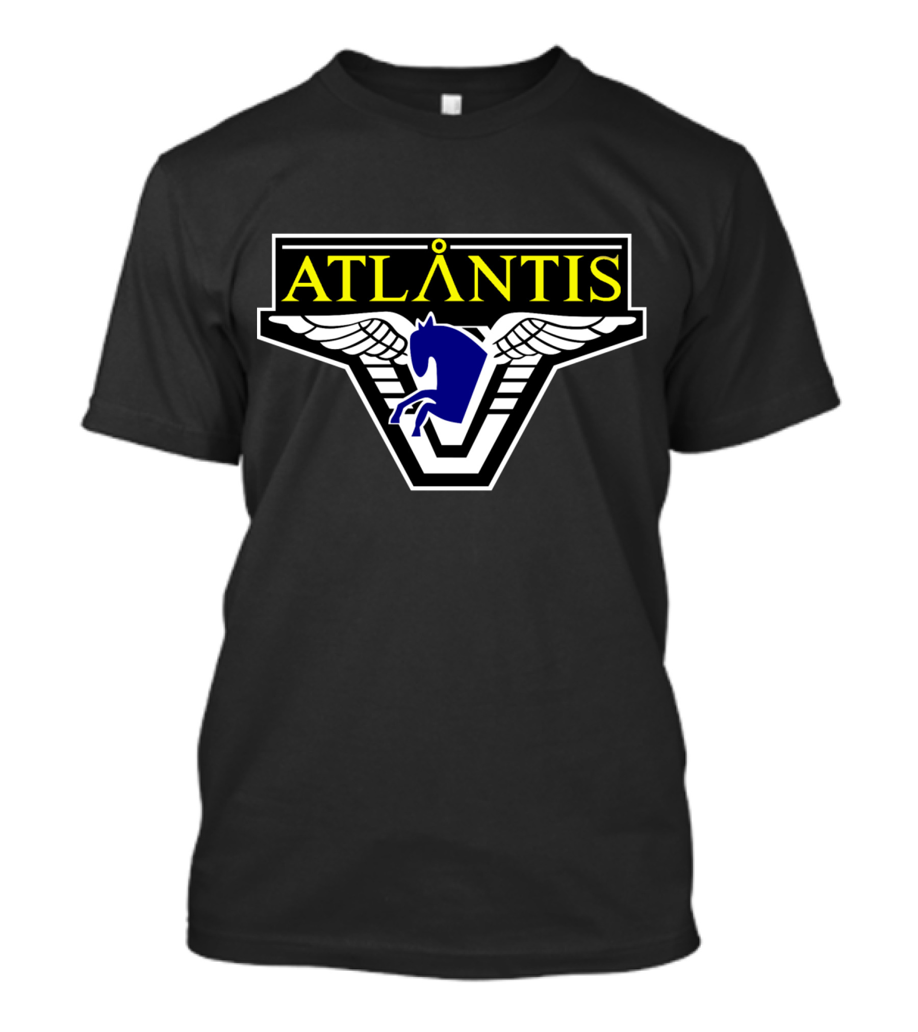 Atlantis Pegasus Emblem Winged T-Shirt