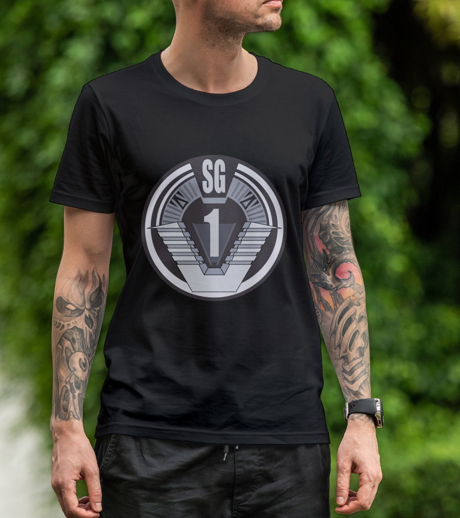 SG1 Roman Numerals Badge T-Shirt