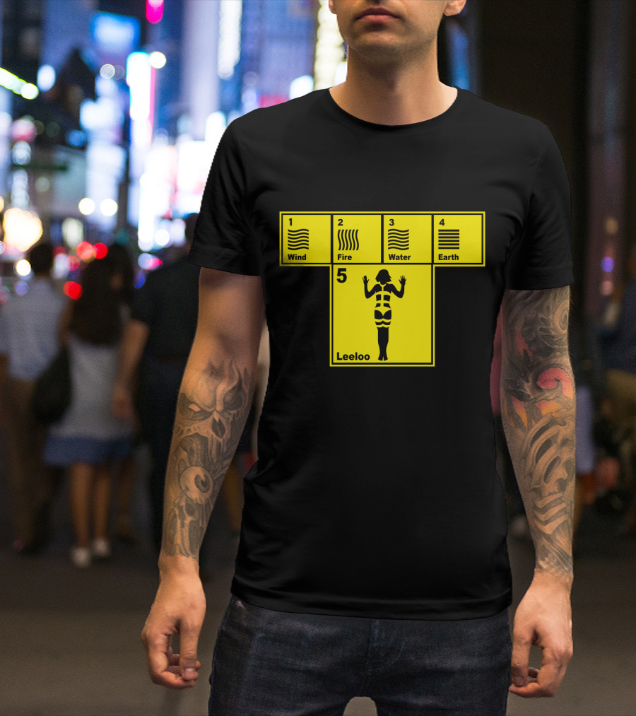 Wind Fire Water Earth Leeloo The Fifth Element T-Shirt