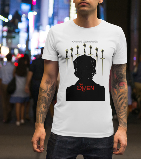 You Have Been Warned The Omen 1976 Silhouette And Daggers T-Shirt