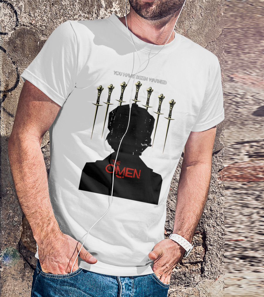 You Have Been Warned The Omen 1976 Silhouette And Daggers T-Shirt