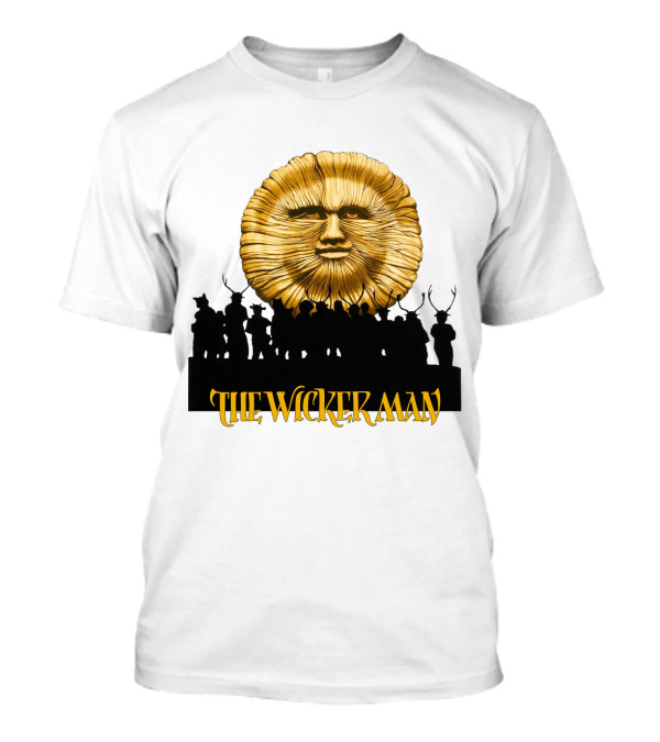 The Wicker Man Sun Face And Silhouetted Figures T-Shirt
