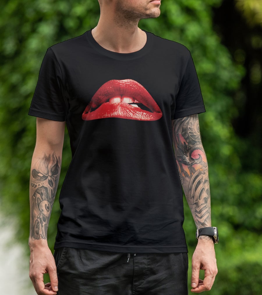 The Rocky Horror Picture Show 1975 Red Lips Iconic Movie T-Shirt