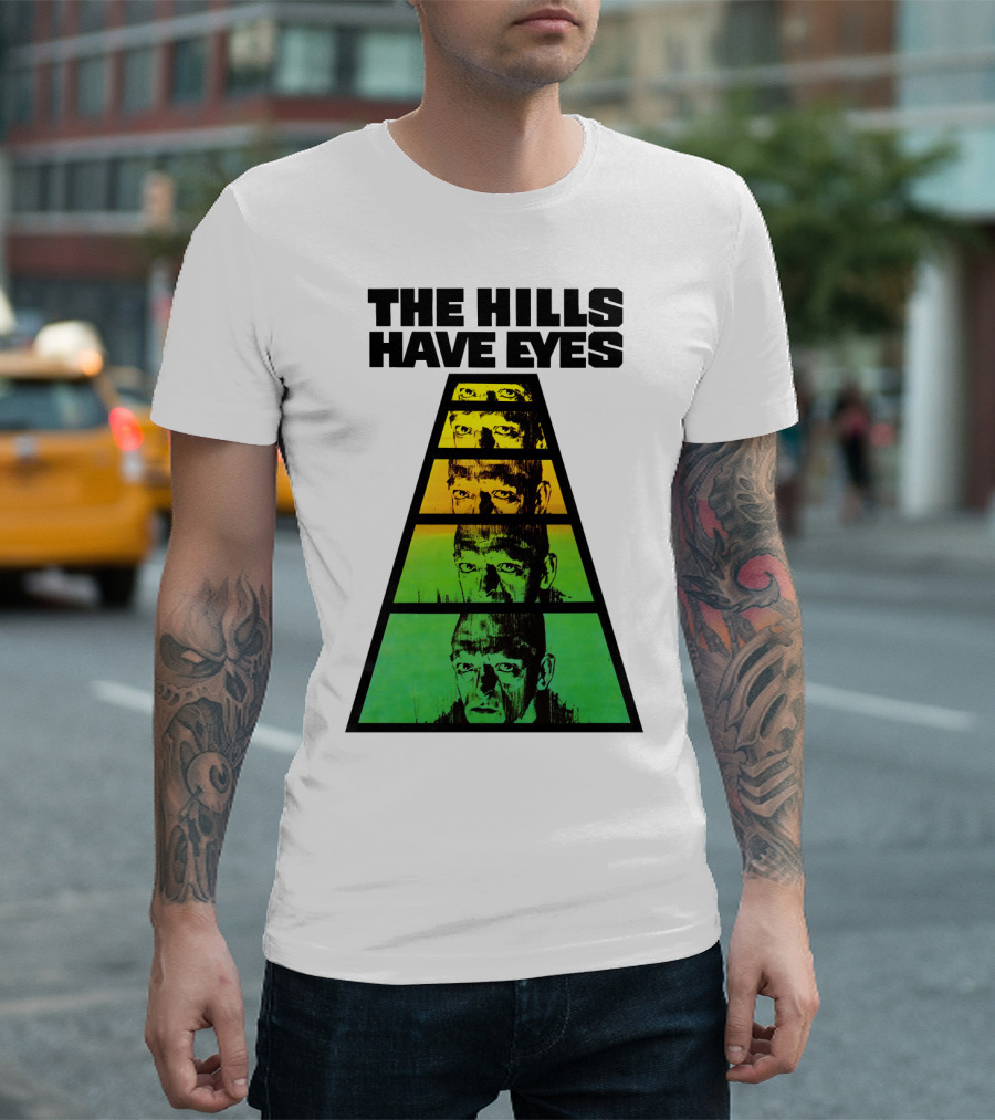 The Hills Have Eyes Retro 1977 Pyramid Faces T-Shirt