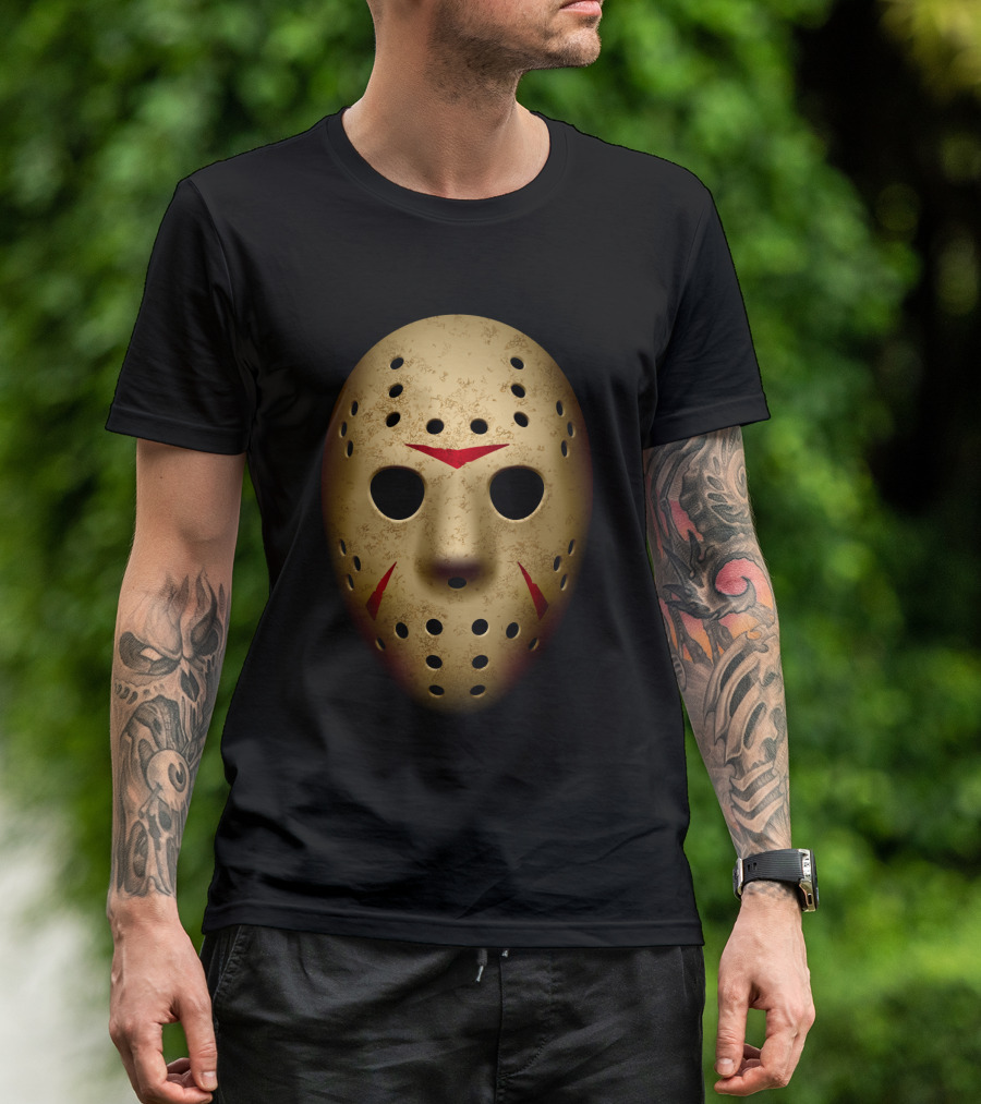 Jason Mask Friday The 13th Hockey Horror T-Shirt