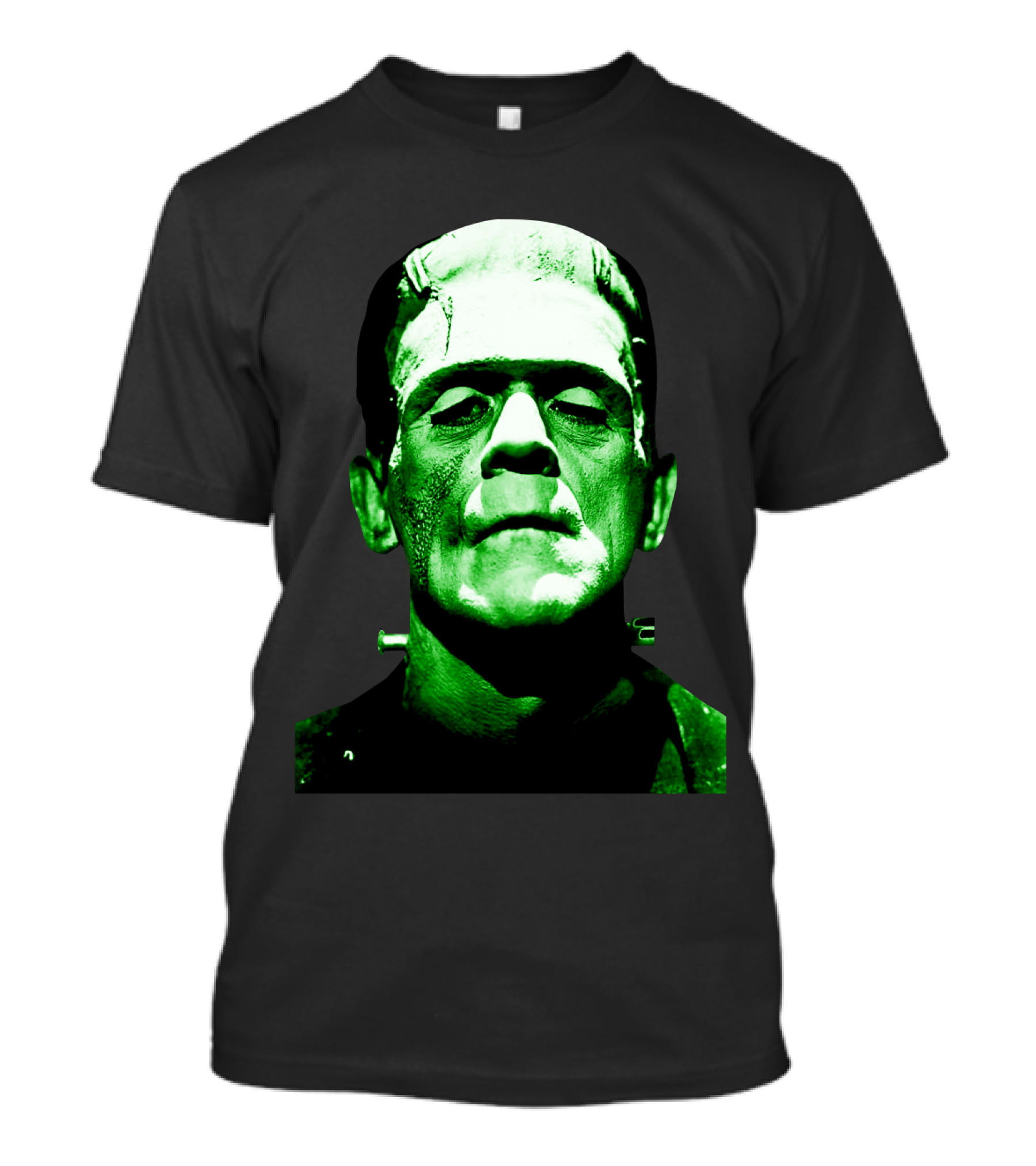 Frankenstein Monster Green Face T-Shirt