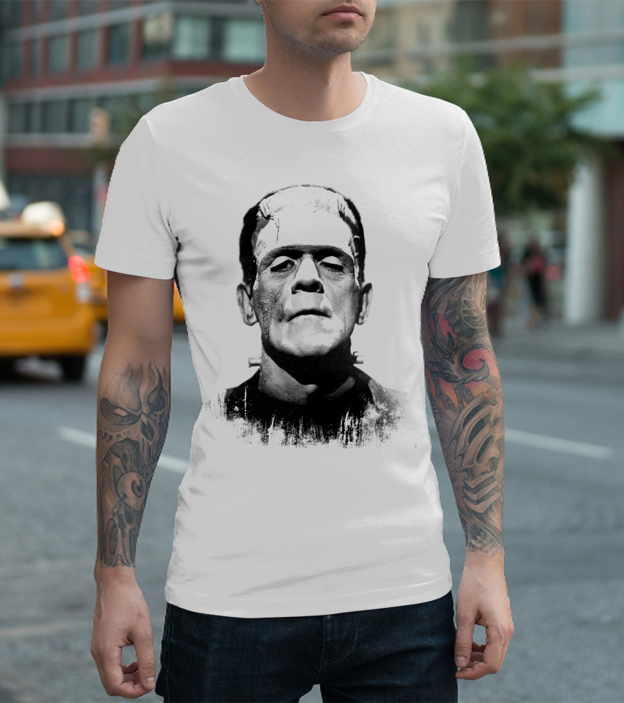 Frankenstein The Face Classic Monster T-Shirt