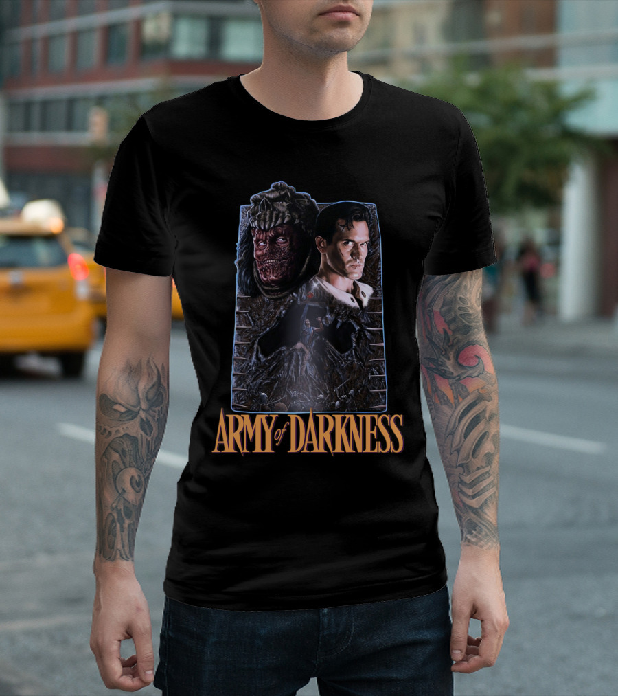 Army of Darkness Heroic Battle Against Evil Forces T-Shirt