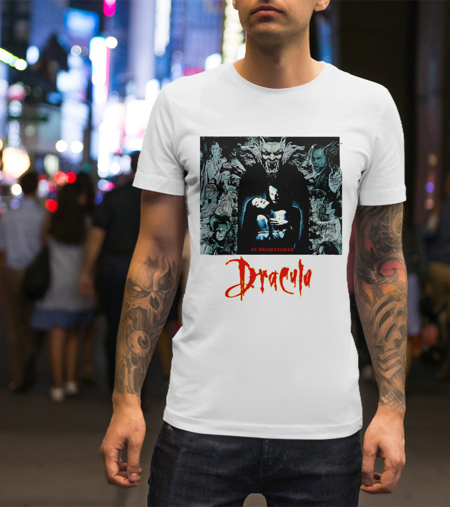 Dracula De Bram Stoker Vampire Collage 1992 T-Shirt