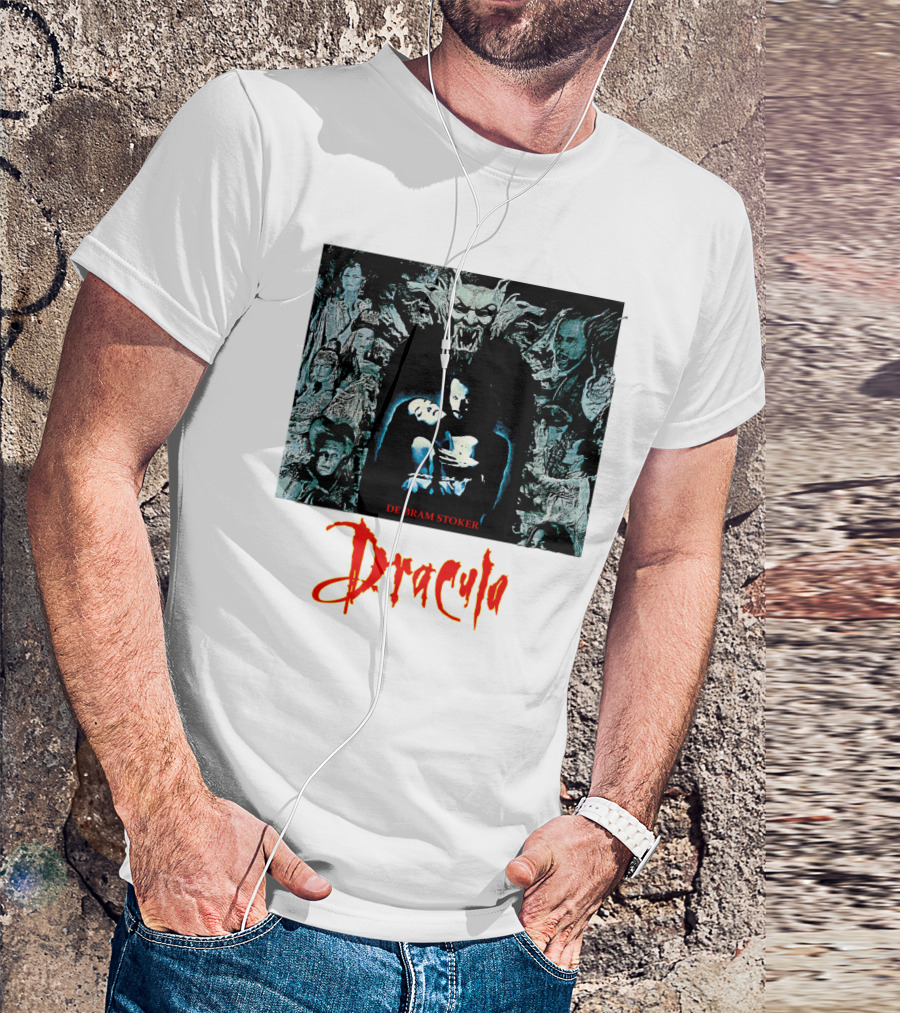 Dracula De Bram Stoker Vampire Collage 1992 T-Shirt