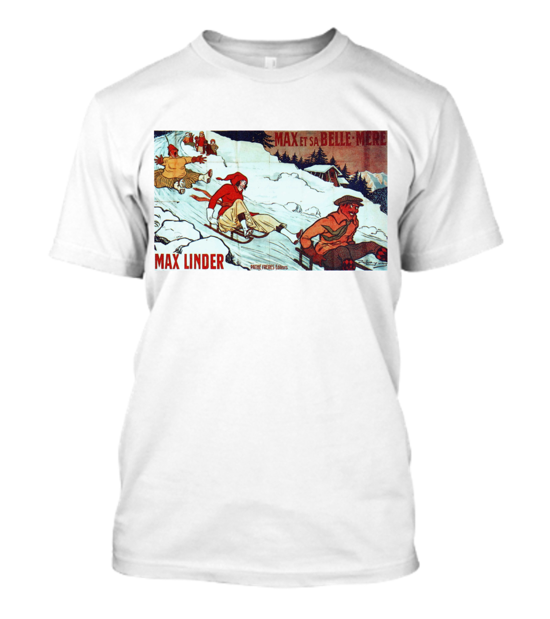 Max Et Sa Belle-Mère Max Linder Pathé Frères 1911 T-Shirt