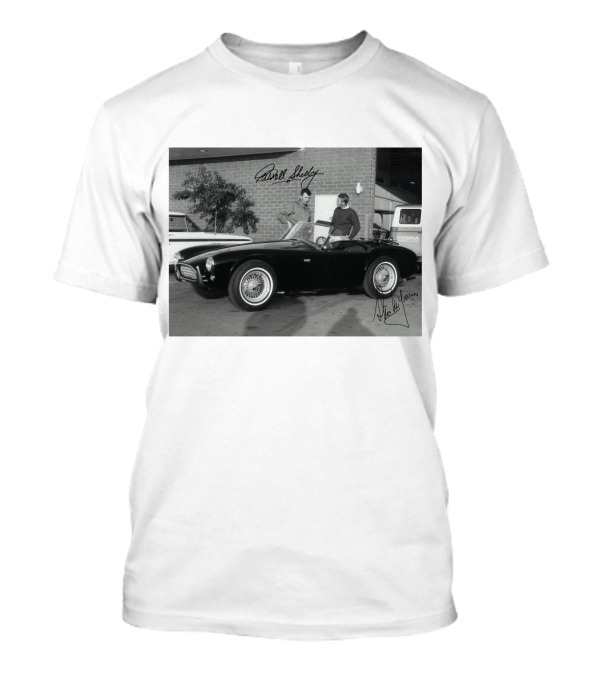1963 Steve McQueen Carroll Shelby Cobra Classic Car Photo T-Shirt