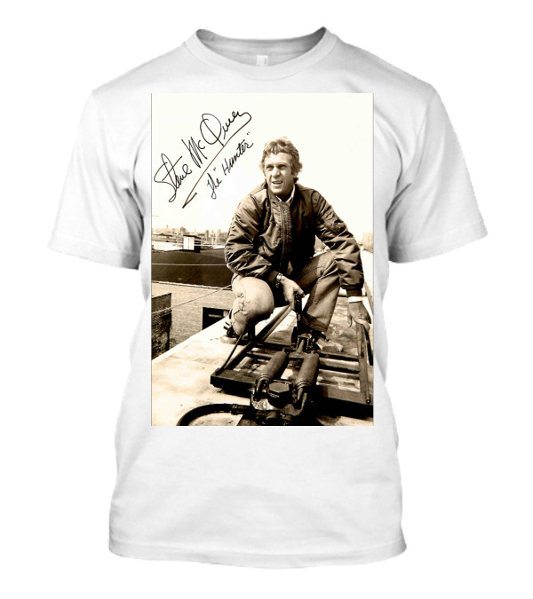 Steve McQueen The Hunter 1980 Signature Scene Photo T-Shirt