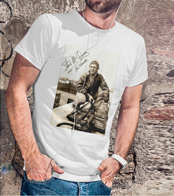 Steve McQueen The Hunter 1980 Signature Scene Photo T-Shirt