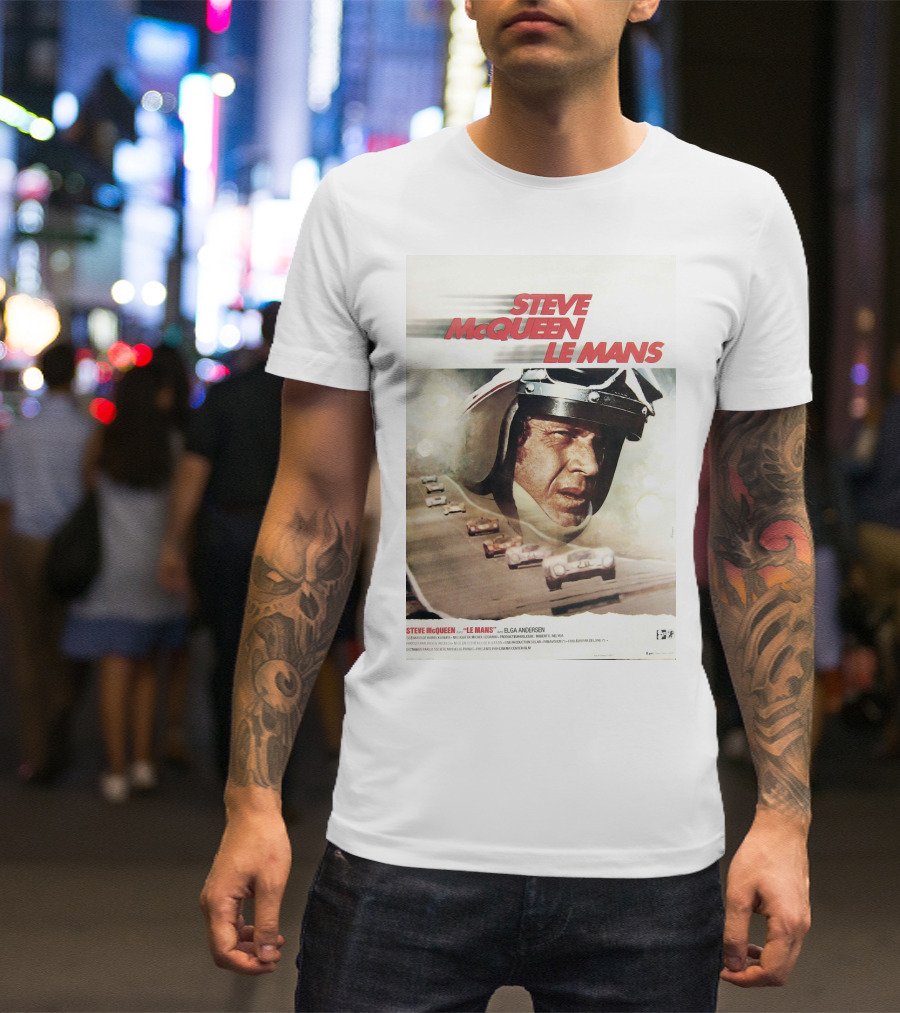 Steve McQueen Le Mans 1971 Racing Film T-Shirt