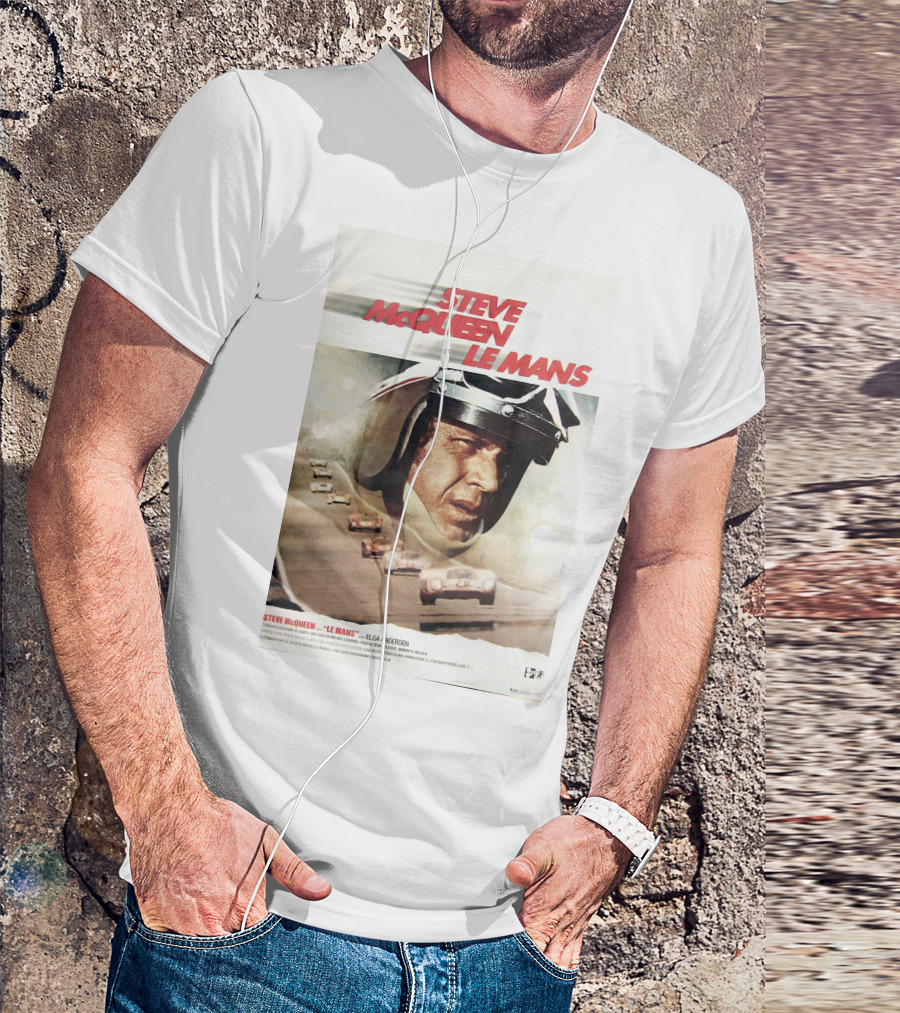 Steve McQueen Le Mans 1971 Racing Film T-Shirt