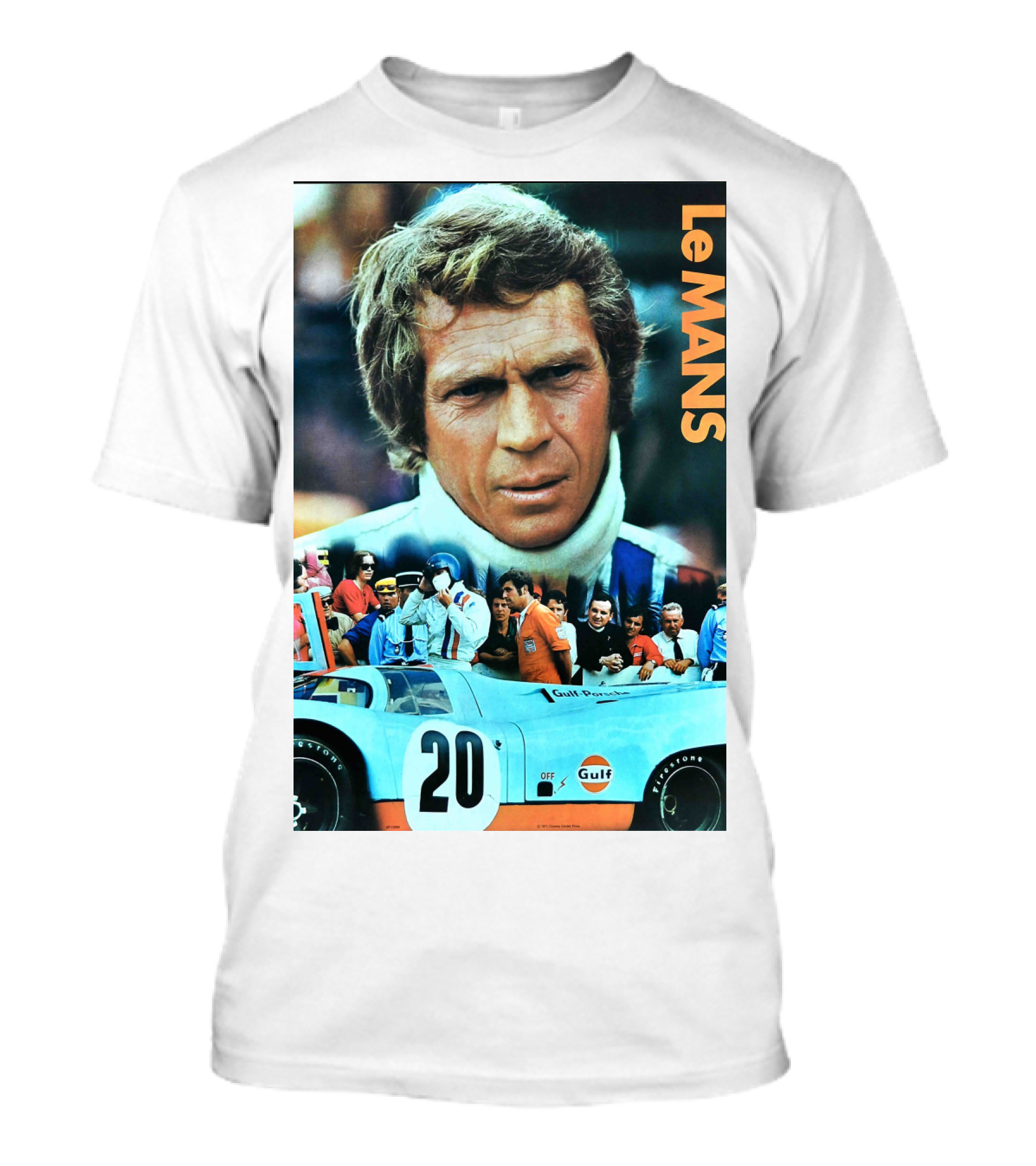 Le Mans 1971 Steve McQueen Gulf Racing 20 T-Shirt
