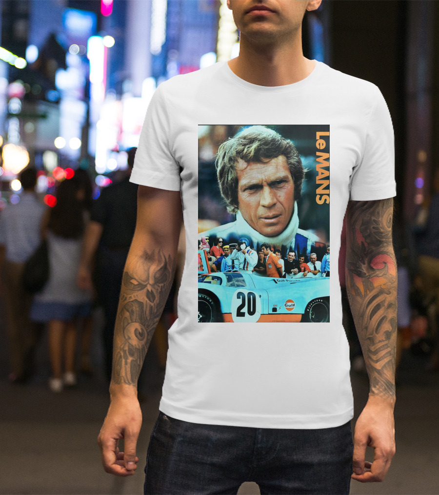 Le Mans 1971 Steve McQueen Gulf Racing 20 T-Shirt