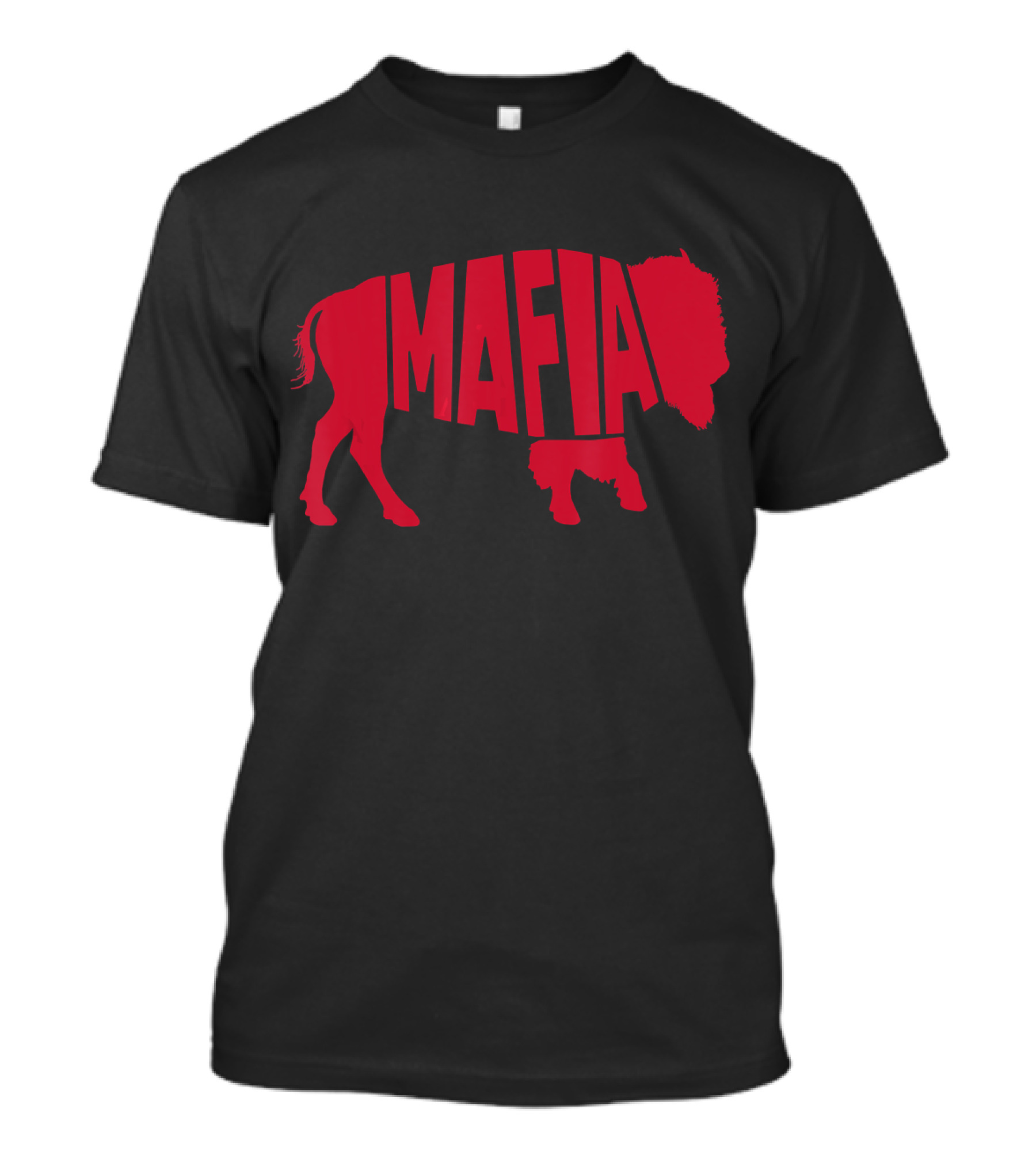 Buffalo Mafia Football Playoffs Red Buffalo T-Shirt