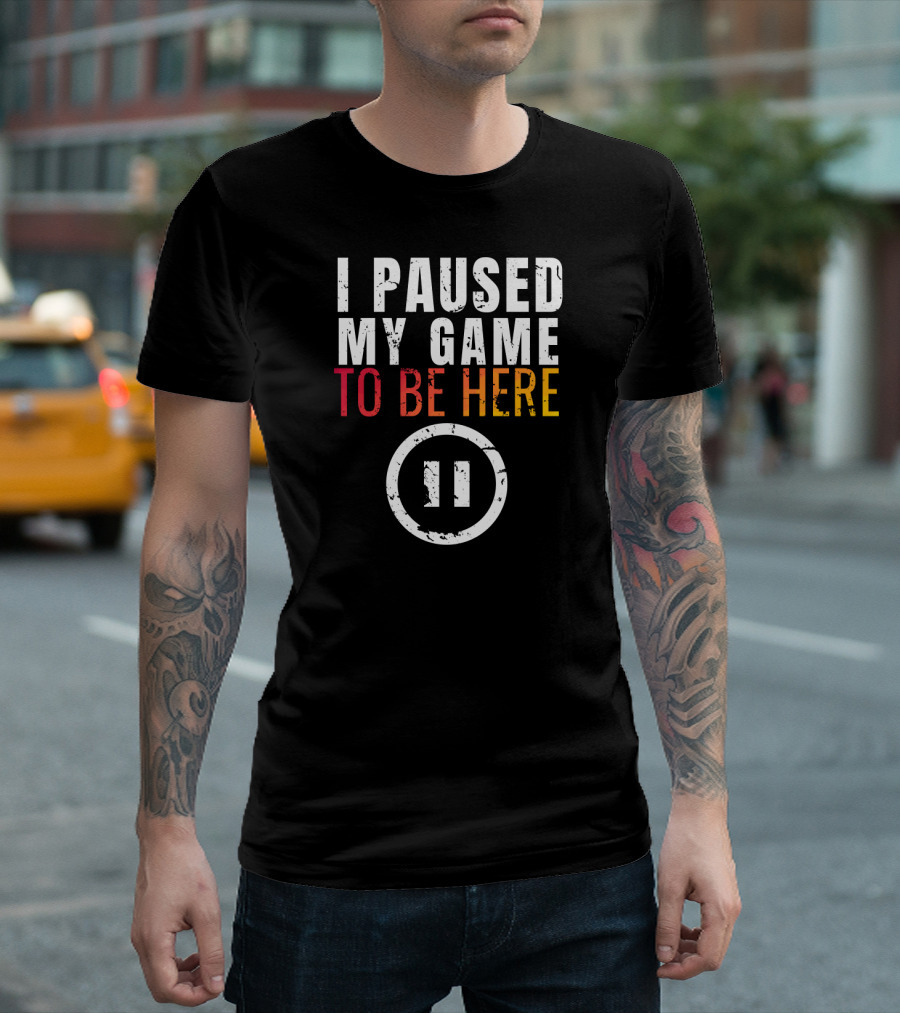 I Paused My Game To Be Here Christmas T-Shirt