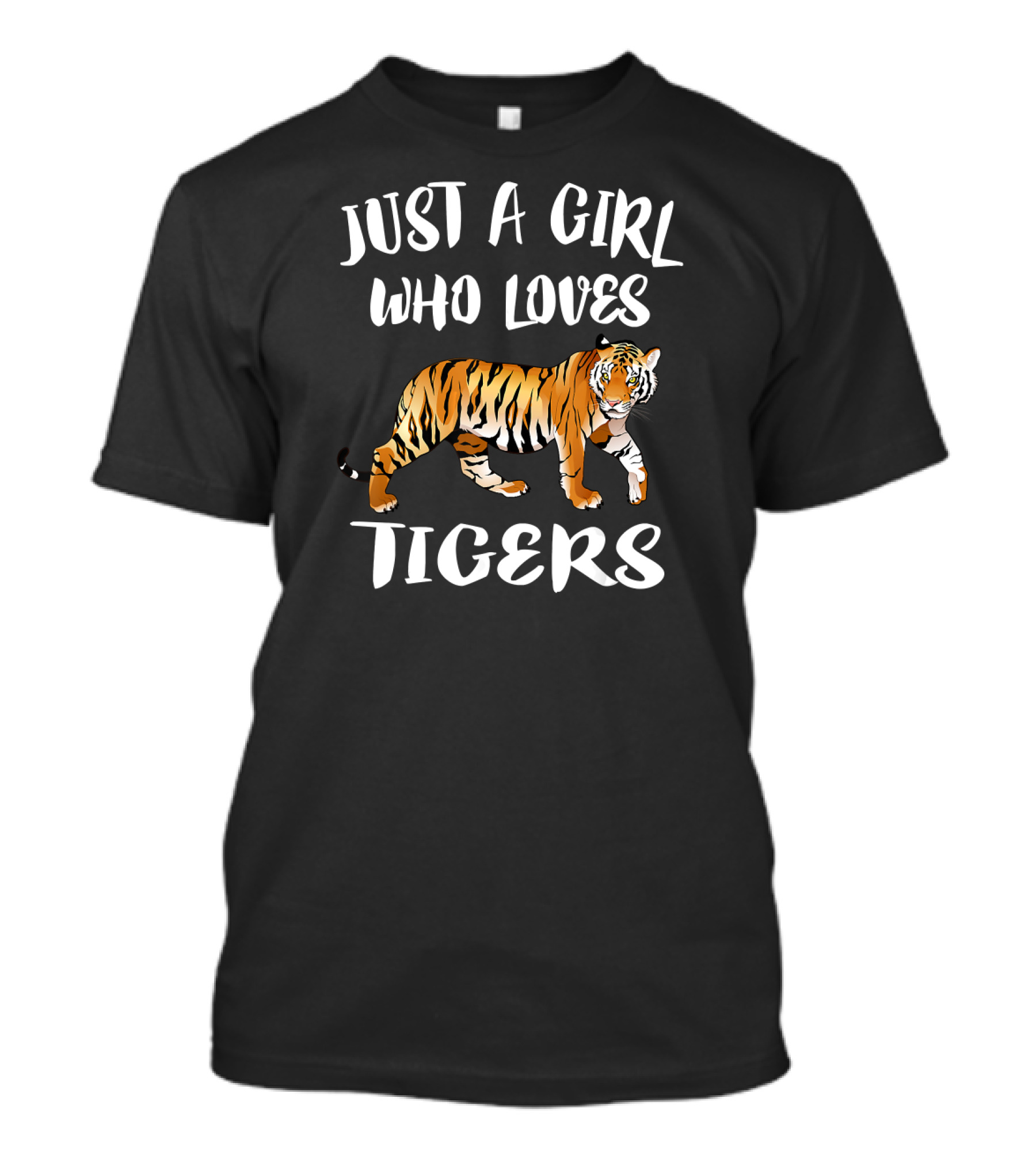 Just A Girl Who Loves Tigers Tiger Animal T-Shirt