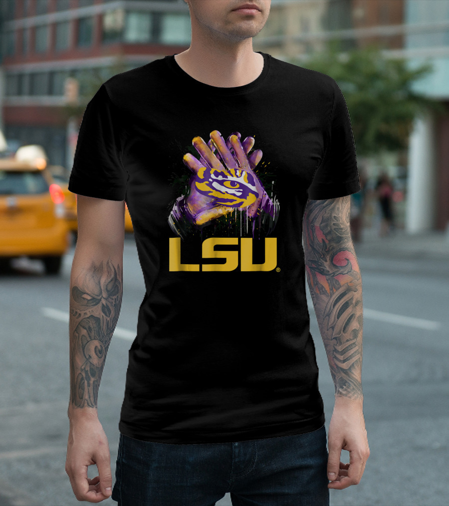 LSU Tigers Hand Symbol with Eye T-Shirt