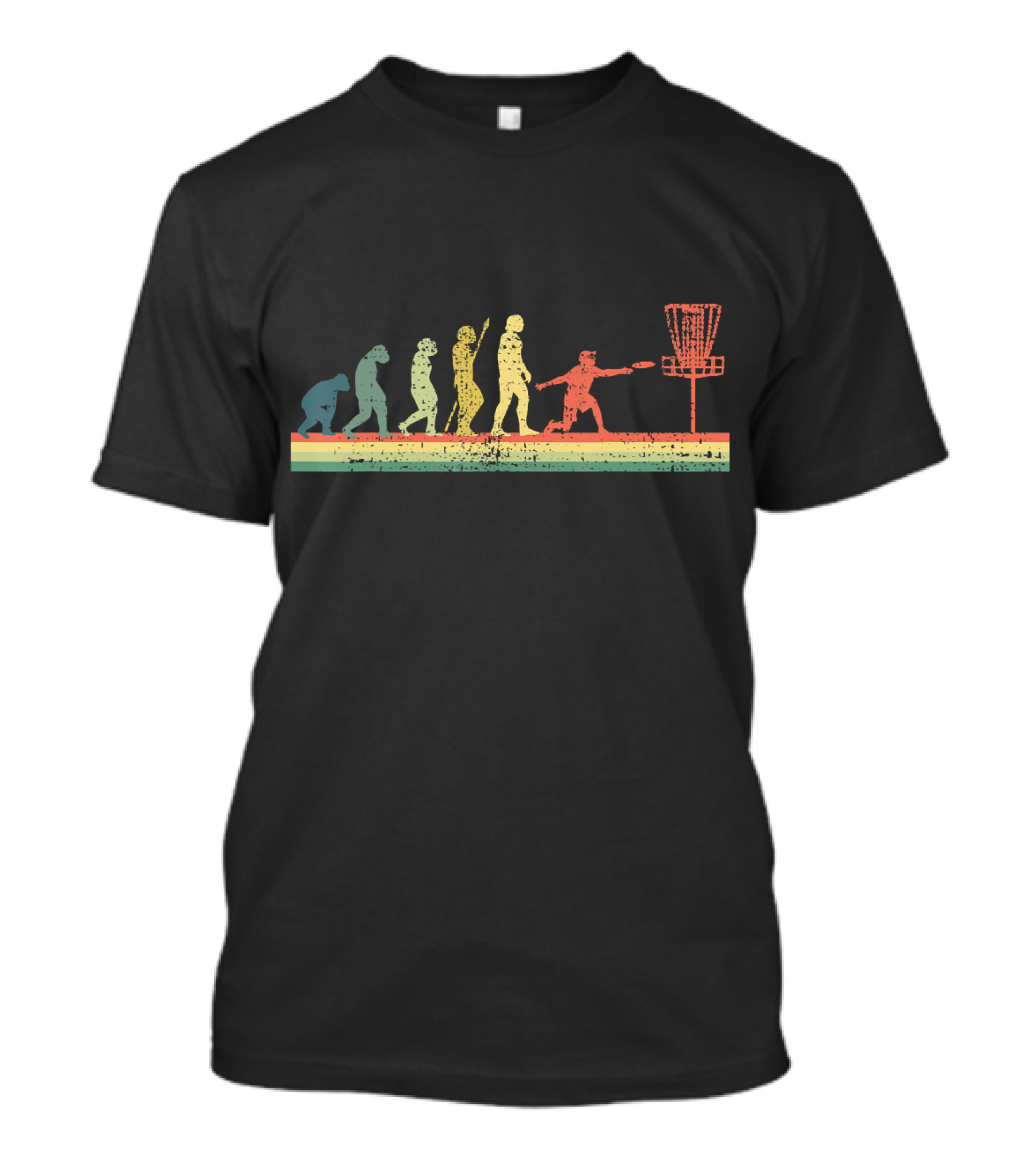 Disc Golf Evolution Funny Sports T-Shirt