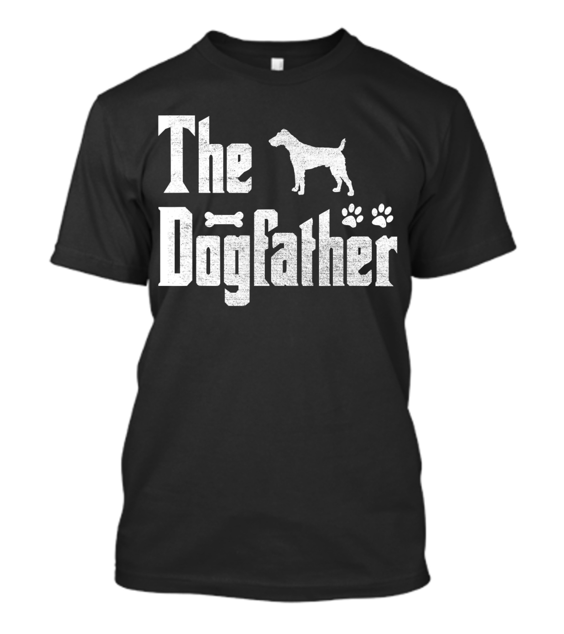 The Dogfather Funny Fox Terrier Paws And Bone T-Shirt