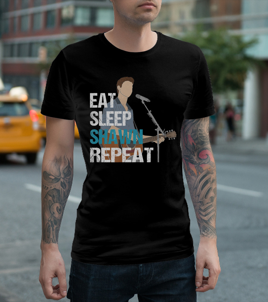 Eat Sleep Shawn Mendes Repeat Iconic Musician T-Shirt