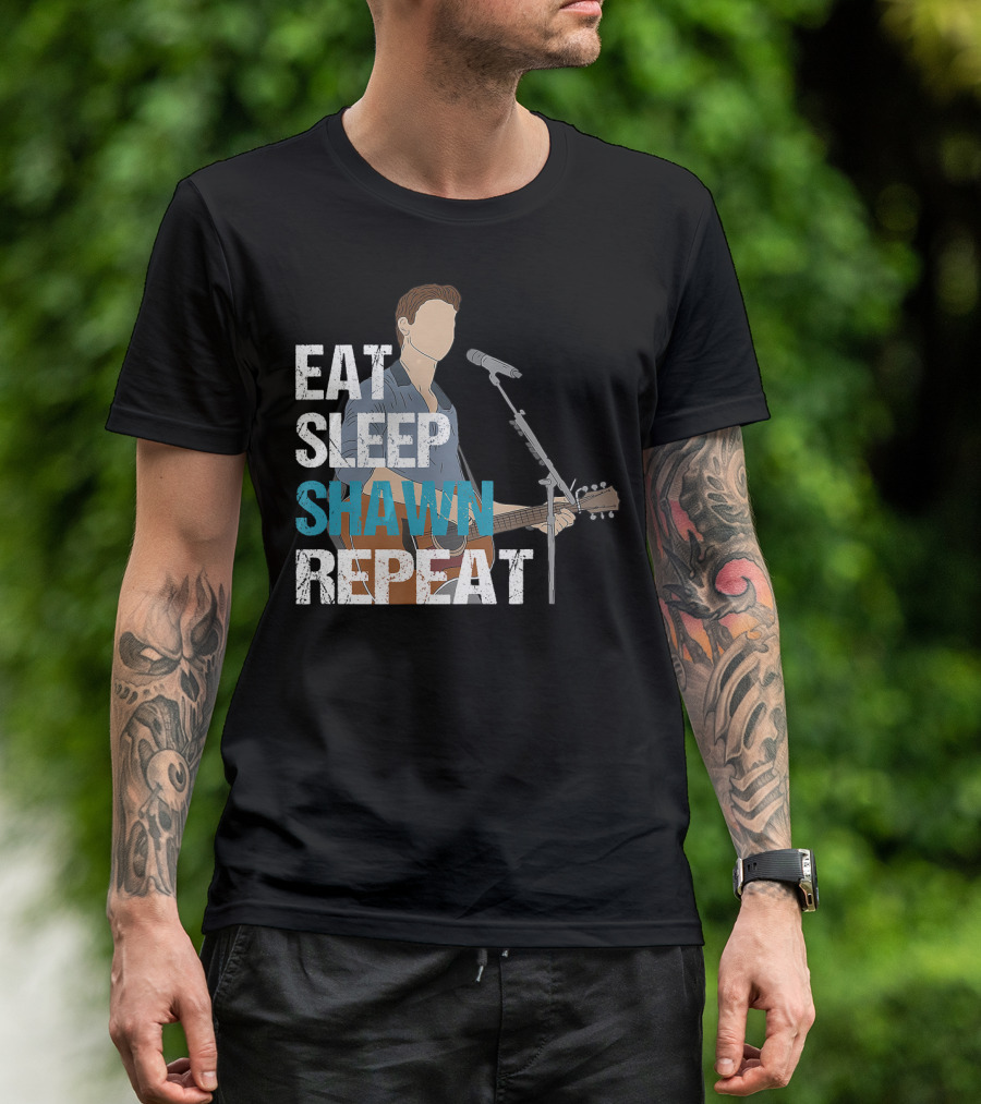 Eat Sleep Shawn Mendes Repeat Iconic Musician T-Shirt