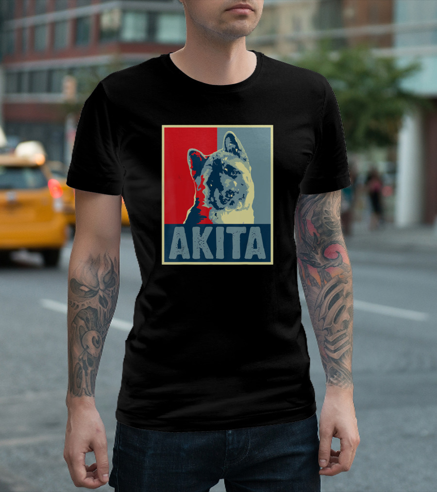 Vintage Akita Dog Hope T-Shirt