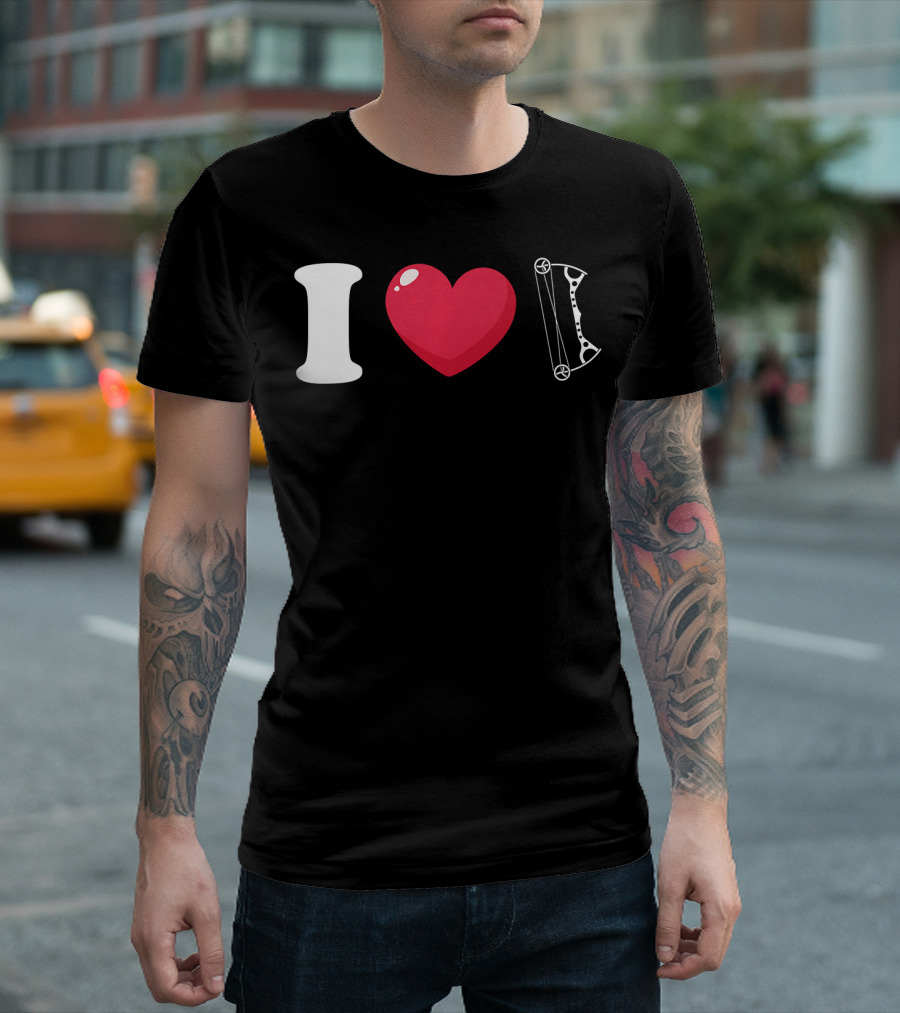 I Love Archery Bow T-Shirt