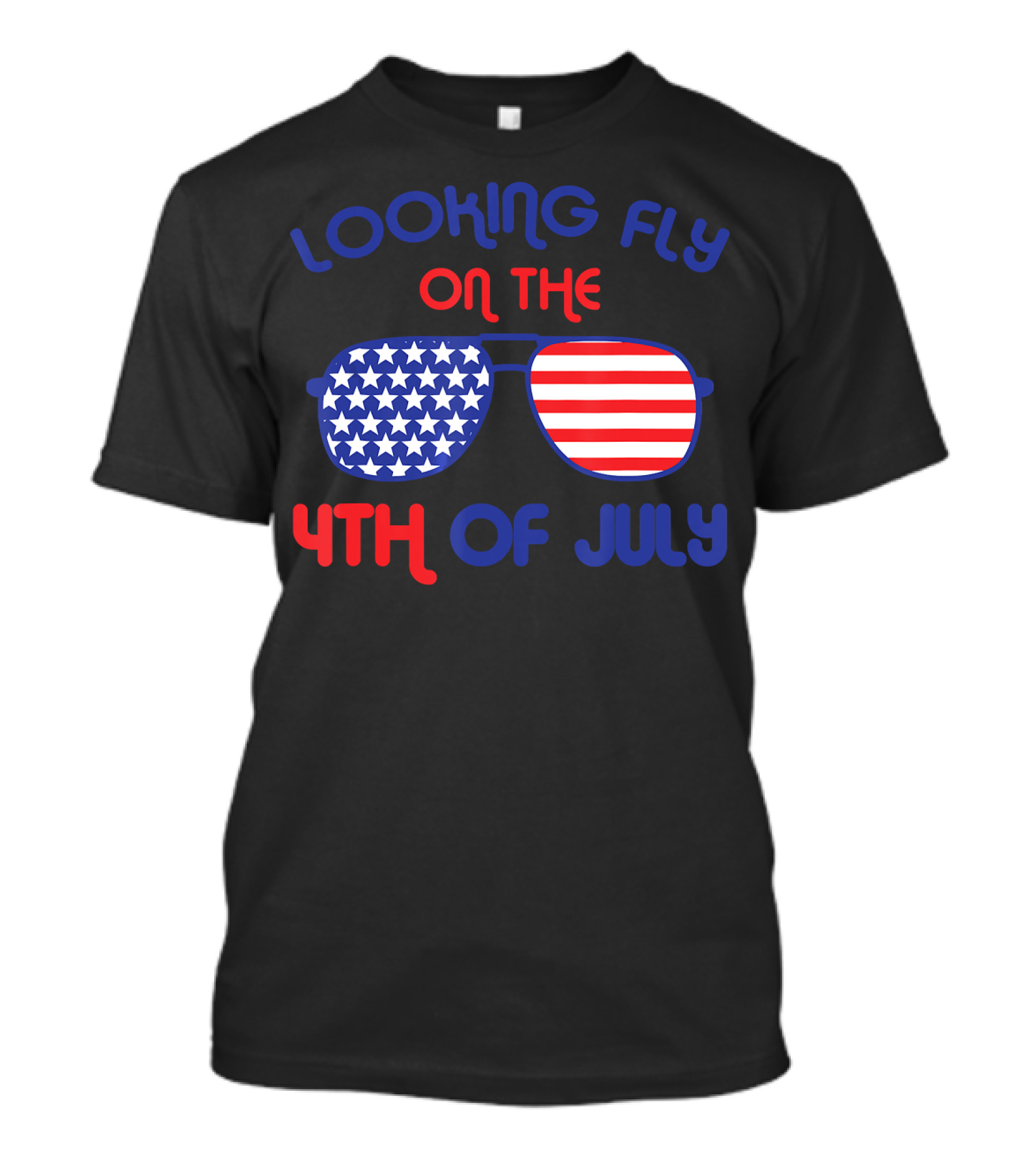 Looking Fly On The 4th Of July Aviator Glasses T-Shirt