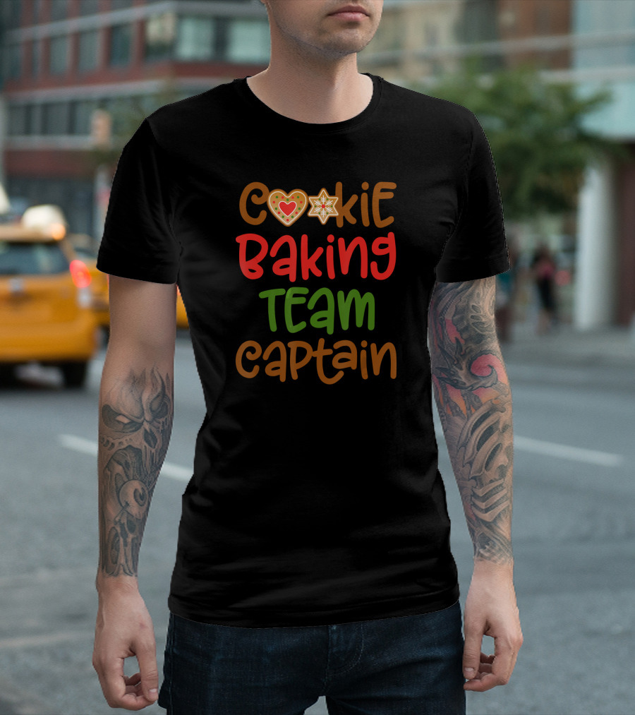 Cookie Baking Team Captain Gingerbread Holiday Charm T-Shirt
