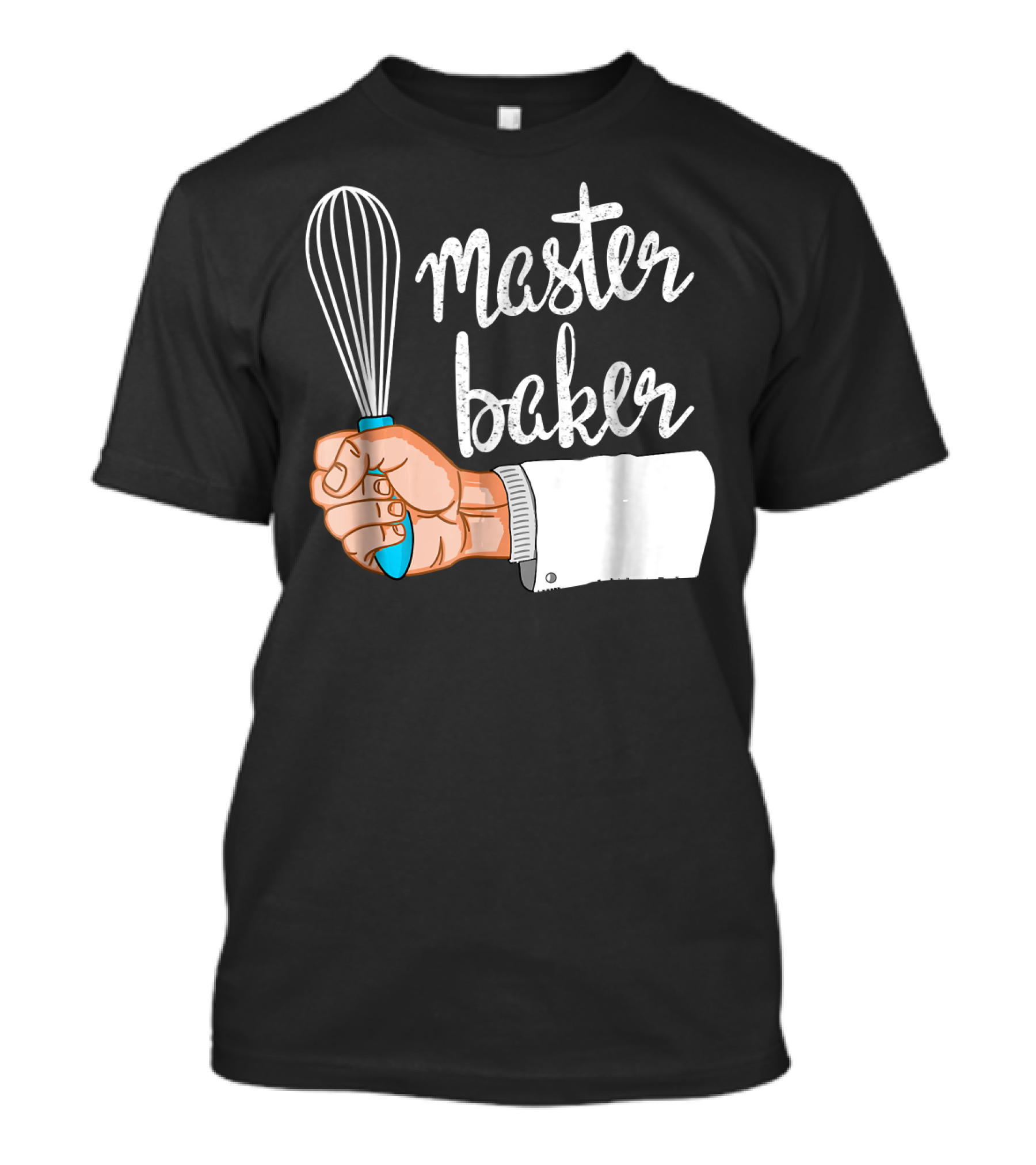 Master Baker Funny Christmas Cookie Bak Whisk Chef Hand T-Shirt