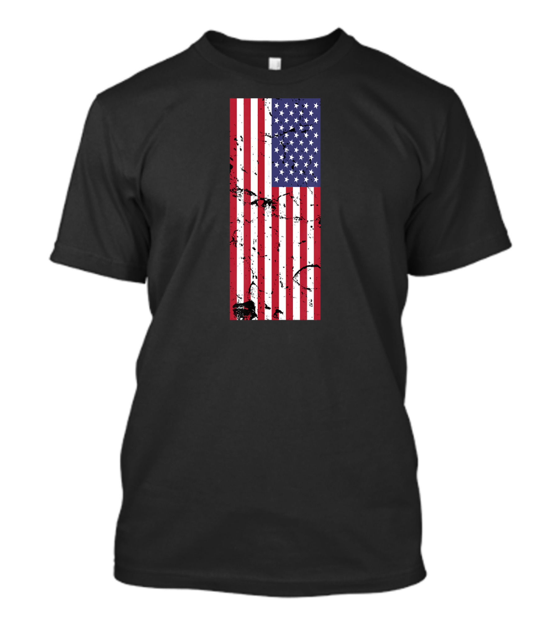 Distressed American Flag 4th Of July USA Independence Day T-Shirt
