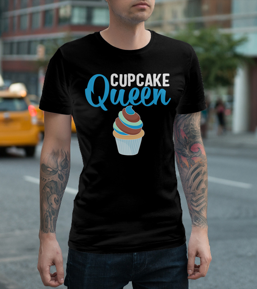 Cupcake Queen Funny Cute Baking Baker T-Shirt