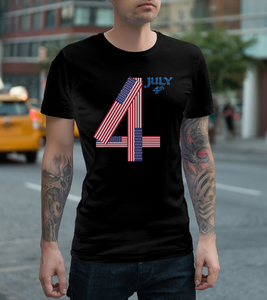 4th Of July American Flag Independence Day T-Shirt