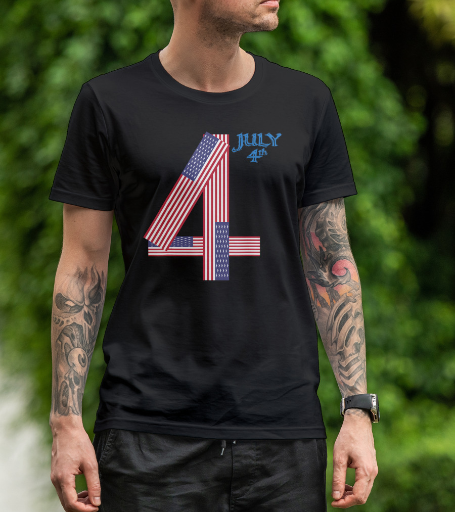 4th Of July American Flag Independence Day T-Shirt