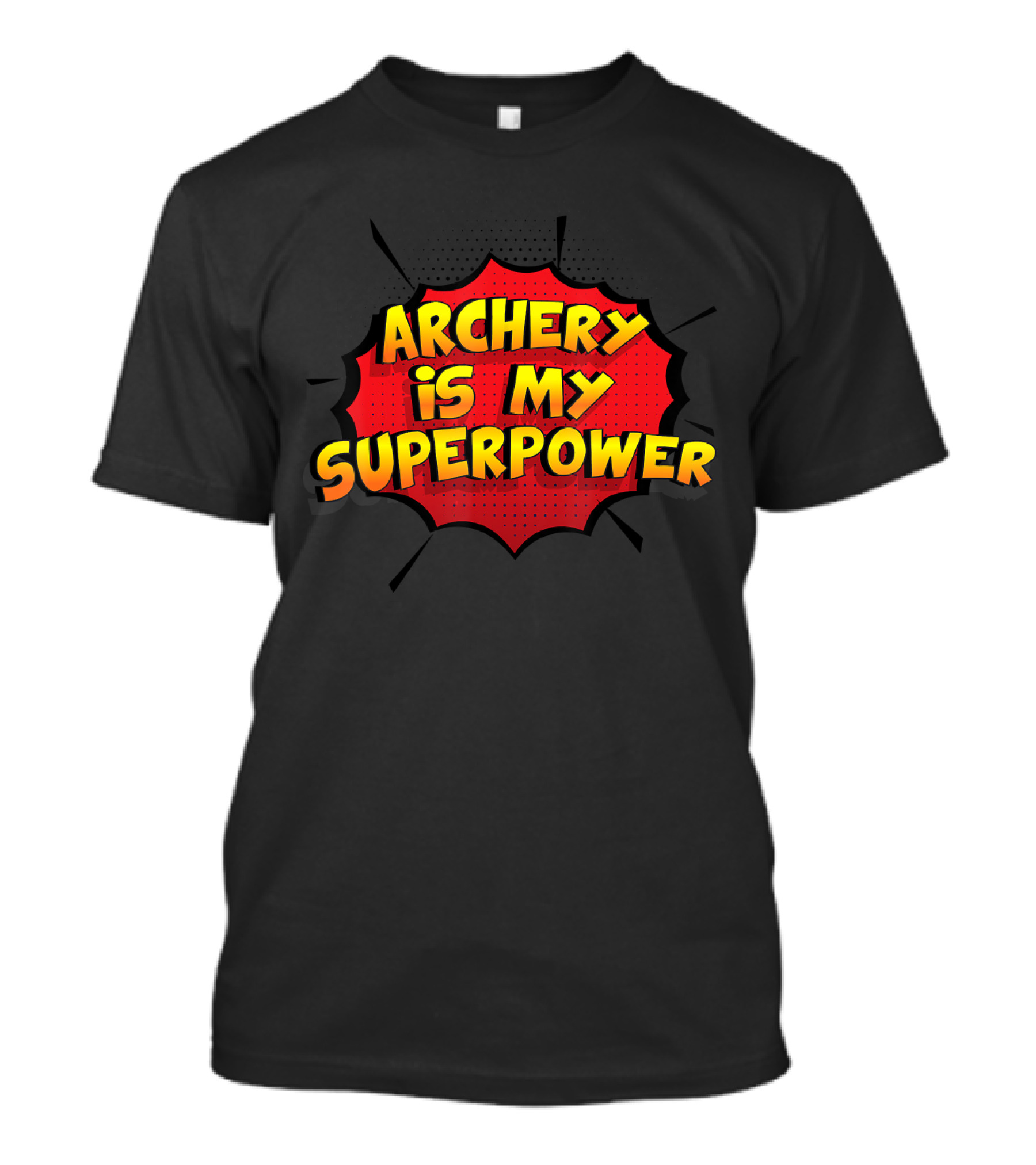 Archery Is My Superpower Comic Burst T-Shirt