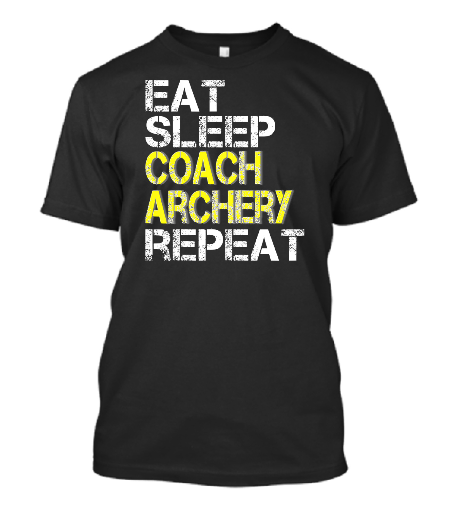 Eat Sleep Coach Archery Repeat Funny Coach Tshirt T-Shirt