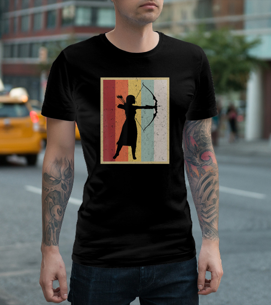 Women's Vintage Style Archery Bow Hunter T-Shirt