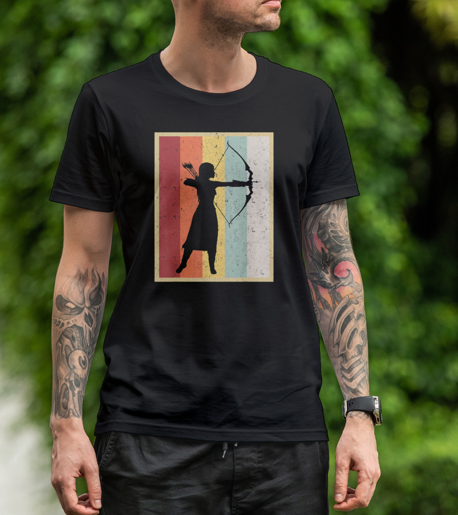 Women's Vintage Style Archery Bow Hunter T-Shirt